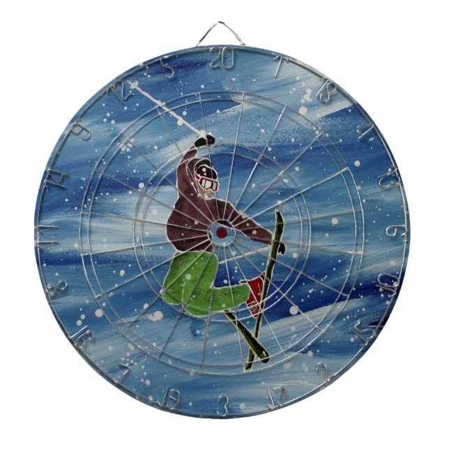 Ski jump dartboard (Front)