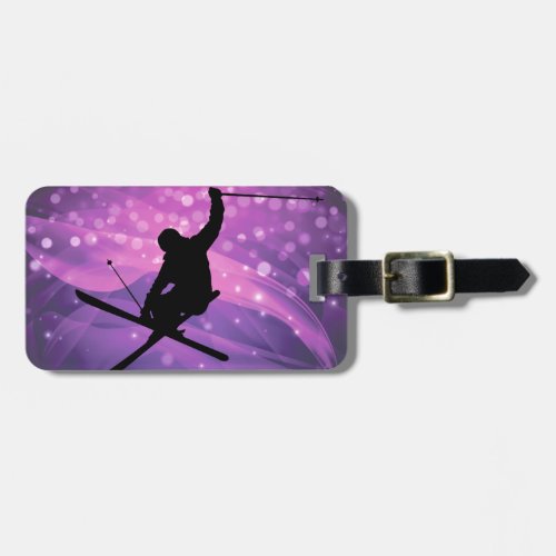 Ski Jump Luggage Tag