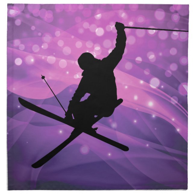 Ski Jump Napkin (Front)