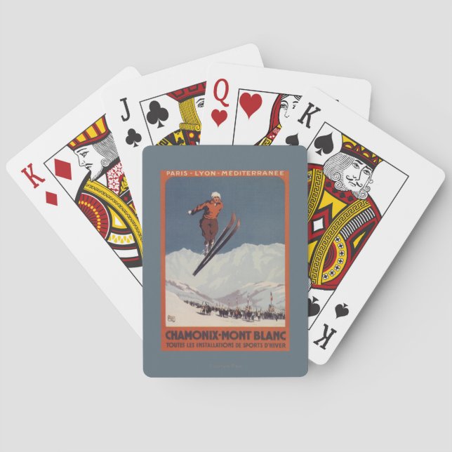Ski Jump - PLM Olympic Promo Poster Poker Cards (Back)