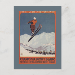 Ski Jump - PLM Olympic Promo Poster Postcard