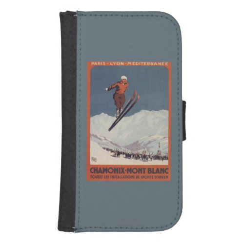 Ski Jump _ PLM Olympic Promo Poster Phone Wallet