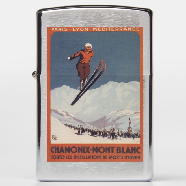 Ski Jump - PLM Olympic Promo Poster Zippo Lighter (Front)