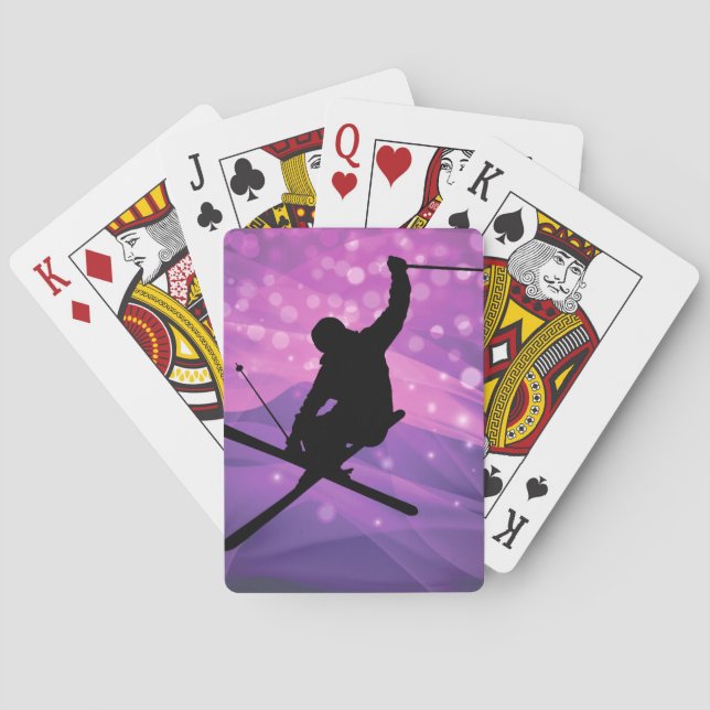 Ski Jump Poker Cards (Back)