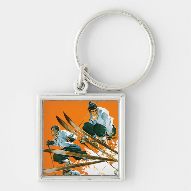 Ski Jumpers by Ski Weld Keychain (Front)