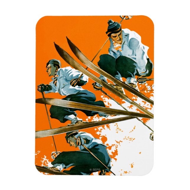 Ski Jumpers by Ski Weld Magnet (Vertical)