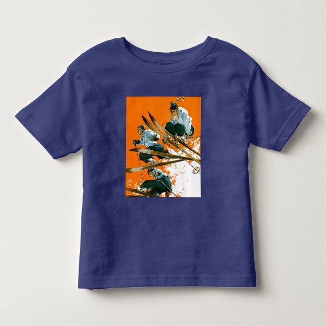 Ski Jumpers by Ski Weld Toddler T-shirt (Front)