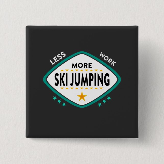 Ski Jumping Button (Front)