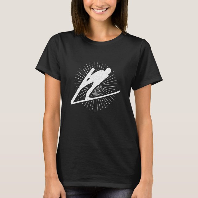 ski jumping norway ski flying ski vacation ski ski T-Shirt (Front)