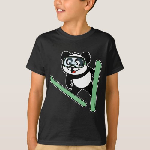 Ski_jumping Panda T_Shirt