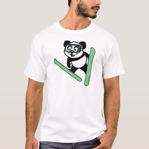 Ski_jumping Panda T_Shirt