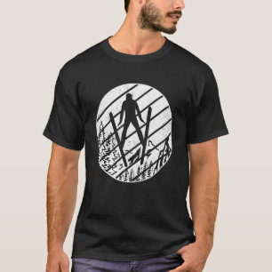 Ski jumping retro ski flying winter sports ski jum T-Shirt