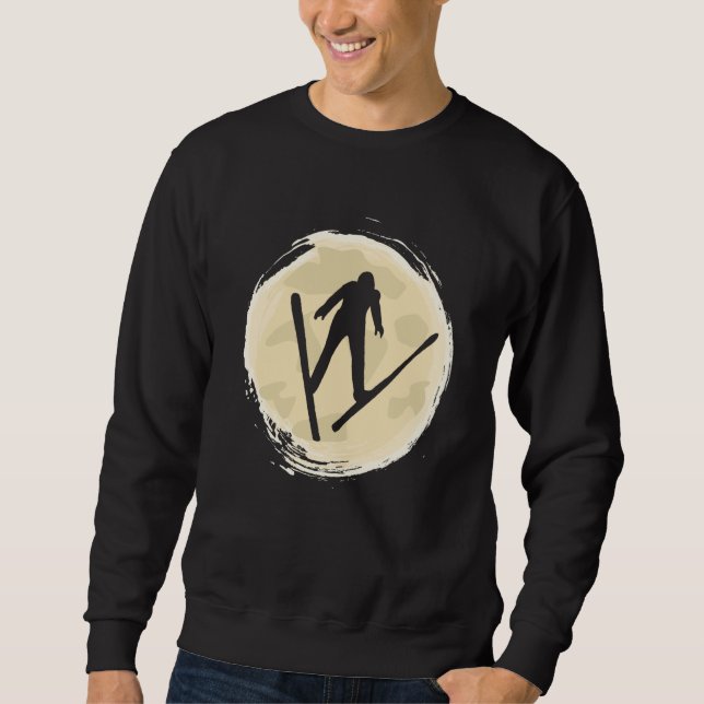 ski jumping ski flying ski vacation winter sports  sweatshirt (Front)