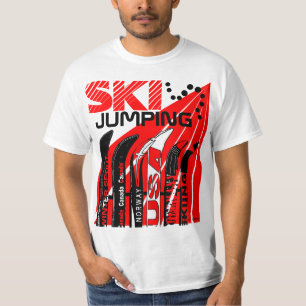 Ski Jumping Winter Sport Snowblade T-Shirt
