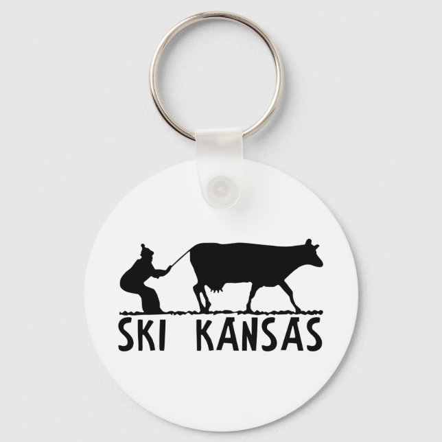 Ski Kansas Keychain (Front)
