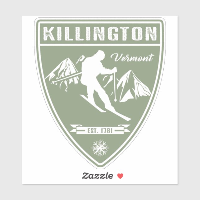 Ski Killington Vermont Sticker (Sheet)