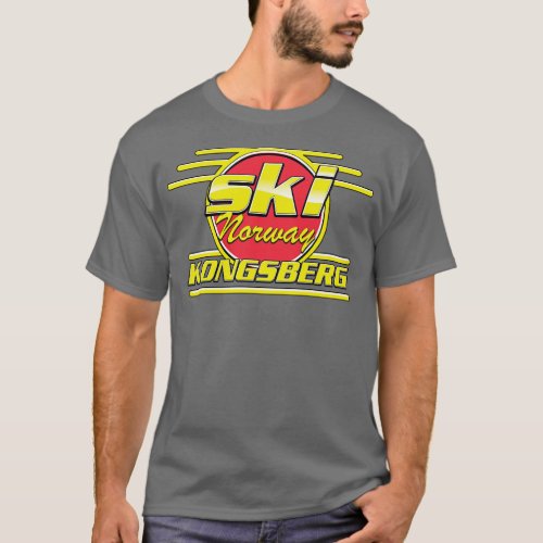 ski Kongsberg Norway 80s vibe T_Shirt