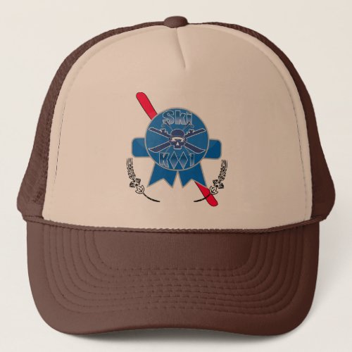 Ski kool Pabst Blue Ribbon truckers cap