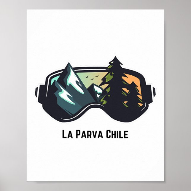 Ski La Parva Chile Mountain Skiing T Men And Women Poster (Front)