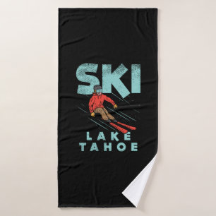 Ski Lake Tahoe Bath Towel