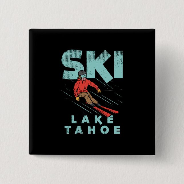 Ski Lake Tahoe Button (Front)