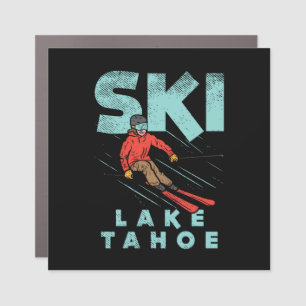 Ski Lake Tahoe Car Magnet