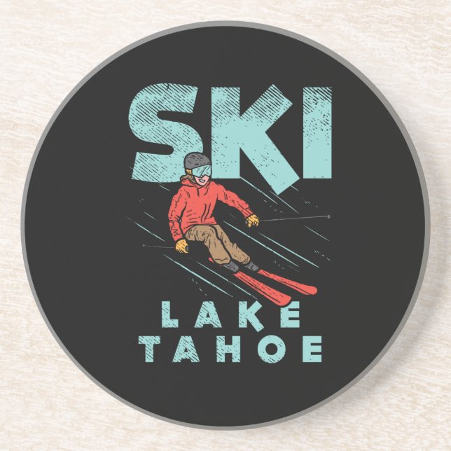 Ski Lake Tahoe  Coaster (Front)