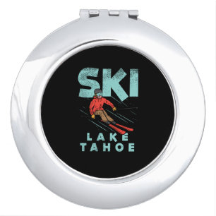 Ski Lake Tahoe Compact Mirror