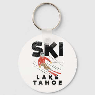 Ski Lake Tahoe Design Skiing, Lake Tahoe Keychain