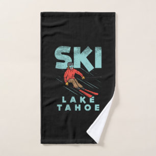 Ski Lake Tahoe Hand Towel