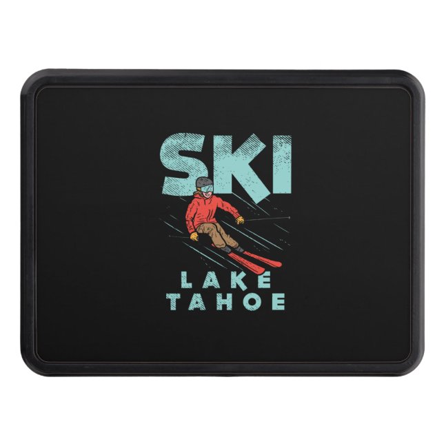 Ski Lake Tahoe Hitch Cover (Front)
