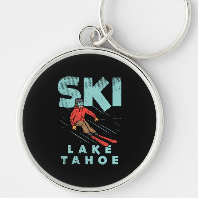Ski Lake Tahoe Keychain (Front)