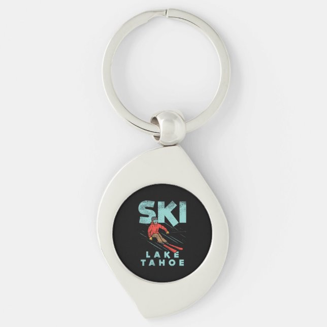 Ski Lake Tahoe Keychain (Front)