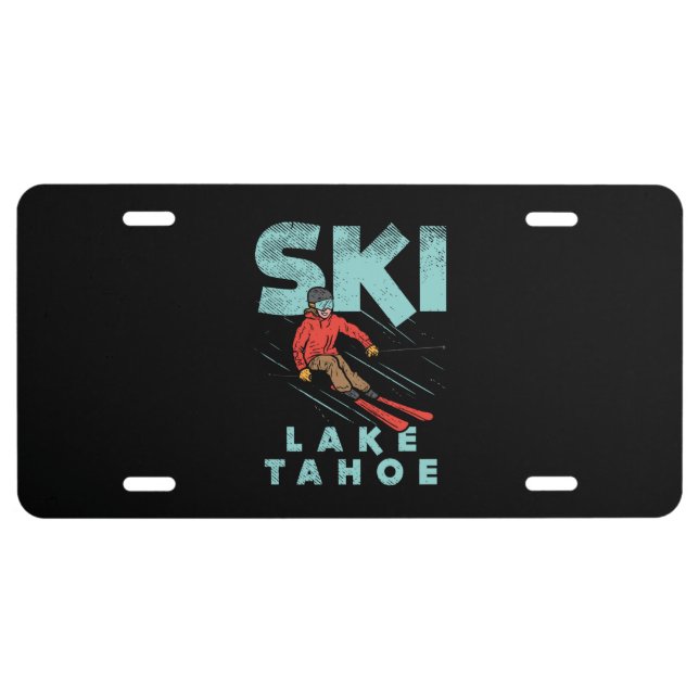Ski Lake Tahoe License Plate (Front)