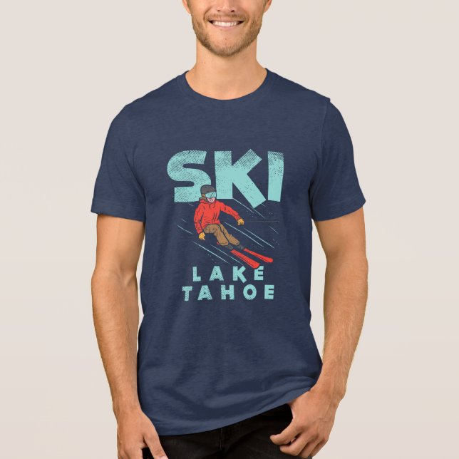 Ski Lake Tahoe Tri-Blend Shirt (Front)