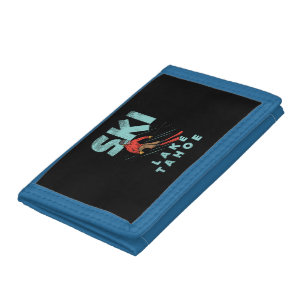 Ski Lake Tahoe Trifold Wallet