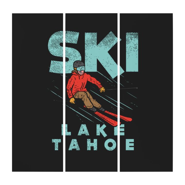 Ski Lake Tahoe  Triptych (Front)