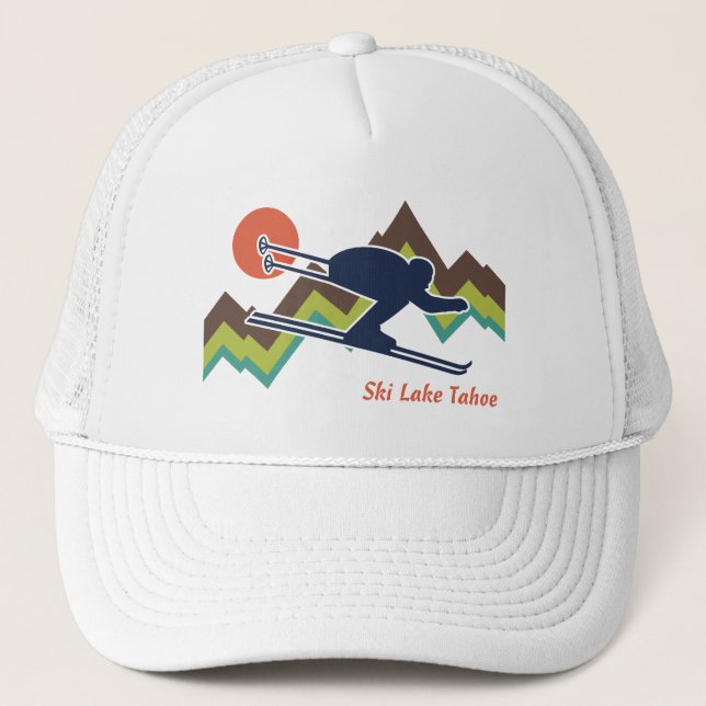 Ski Lake Tahoe Trucker Hat (Front)
