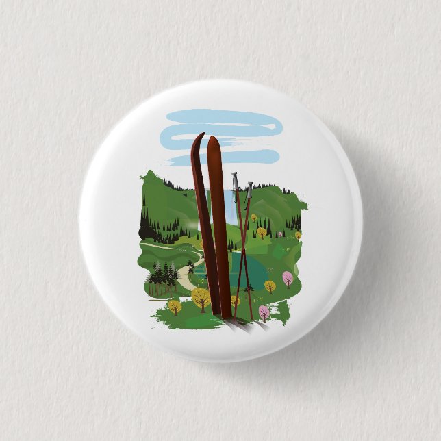 Ski landscape button (Front)