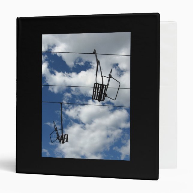 Ski Lift and Sky 3 Ring Binder (Front/Inside)