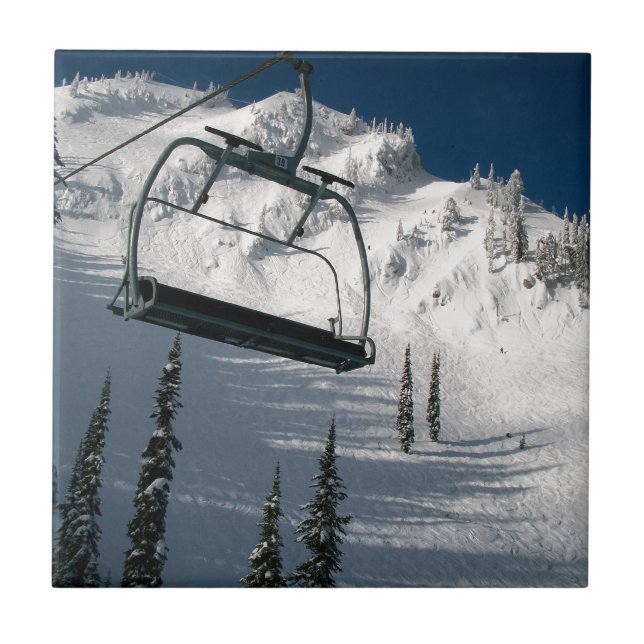 Ski Lift Ceramic Tile (Front)