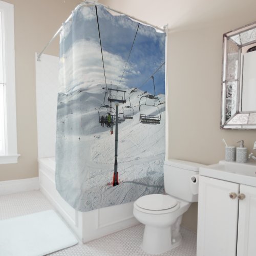 Ski Lift Shower Curtain