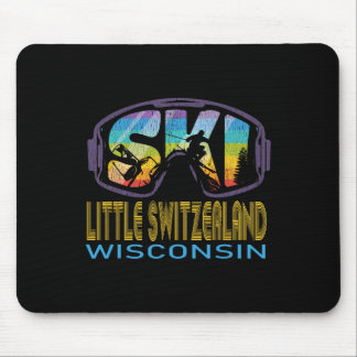 Ski Little Switzerland Wisconsin Skiing Vacation Mouse Pad