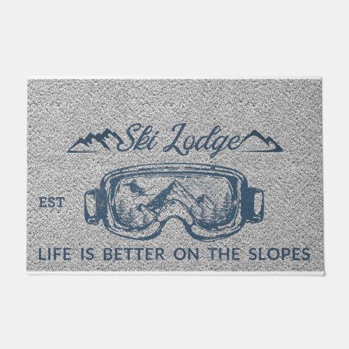 Ski Lodge Life Is Better On The Slopes Doormat