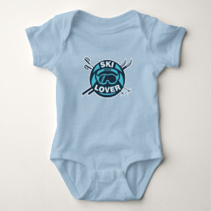 Ski Lover Winter Sports Novelty Baby Bodysuit