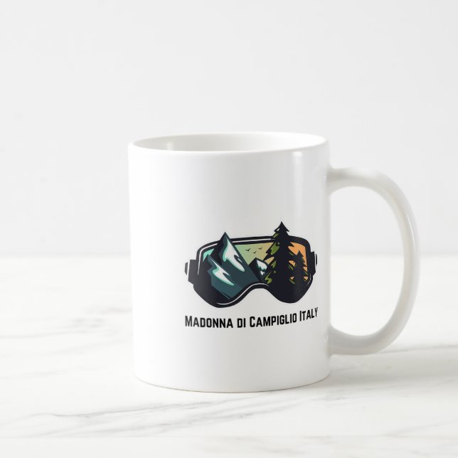 Ski Madonna Di Campiglio Italy Mountain Skiing T M Coffee Mug (Right)