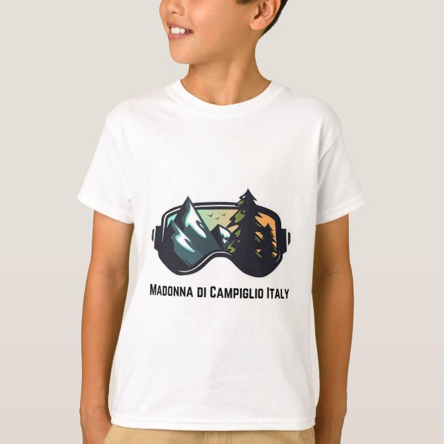 Ski Madonna Di Campiglio Italy Mountain Skiing T M T-Shirt (Front)