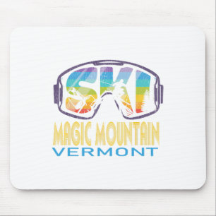 Ski Magic Mountain Vermont Skiing Vacation Mouse Pad