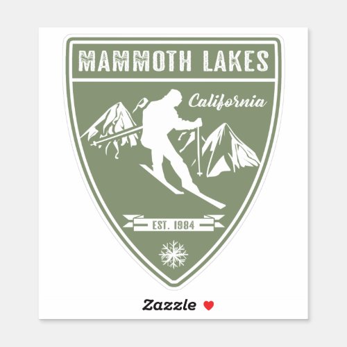 Ski Mammoth Lakes California Sticker