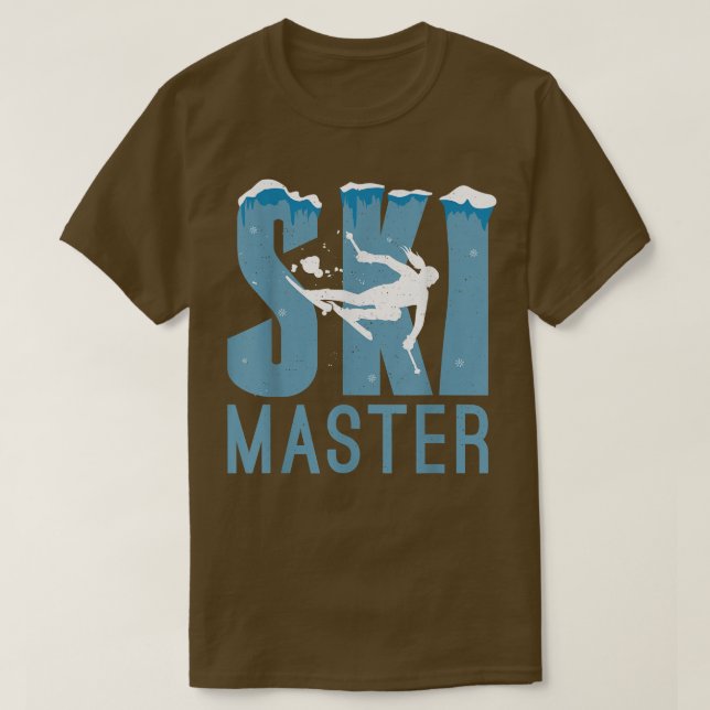 Ski Master Snow Winter Sport Skier  T-Shirt (Design Front)